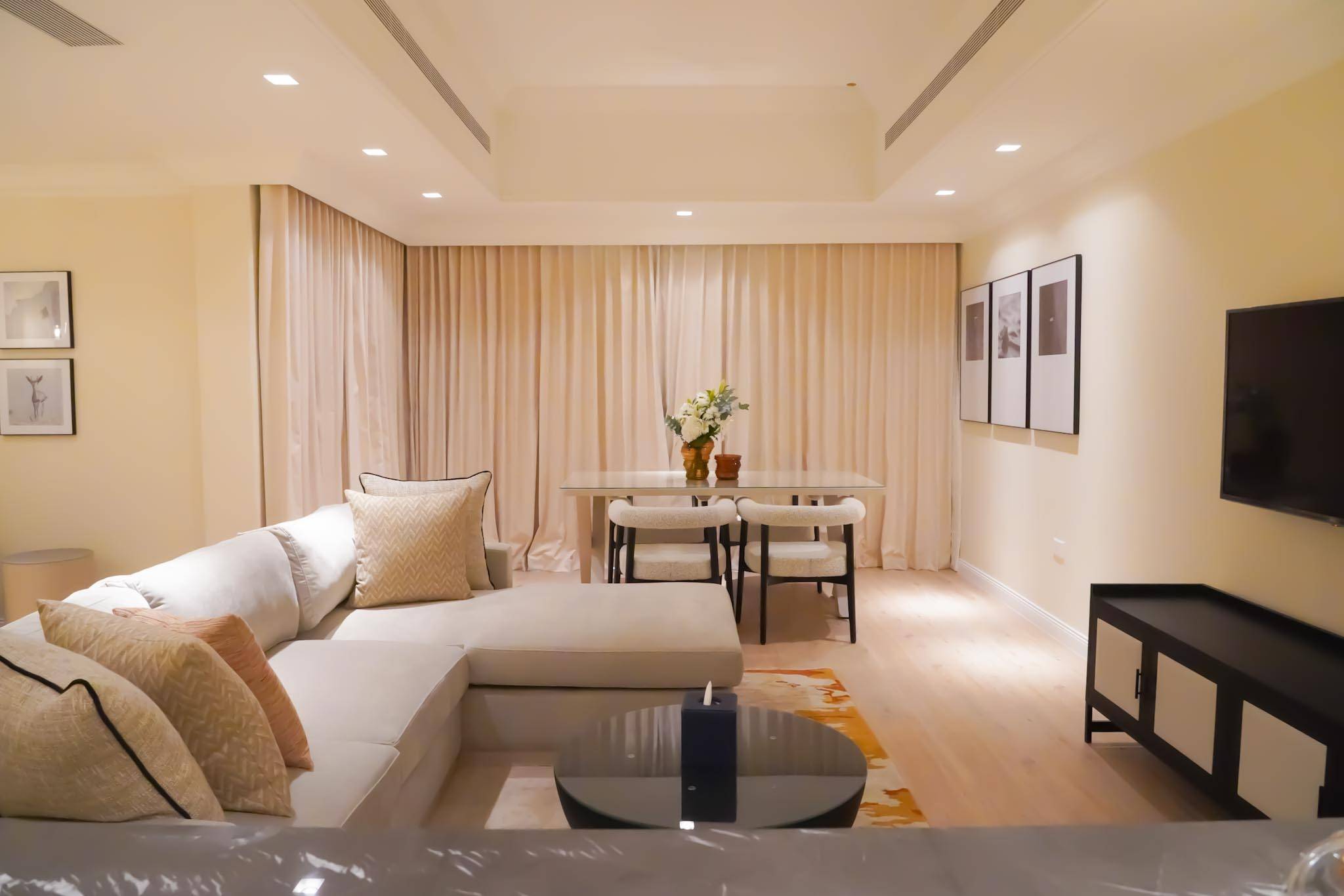 A Living Room in Andalus By Al Seef Resort and Spa