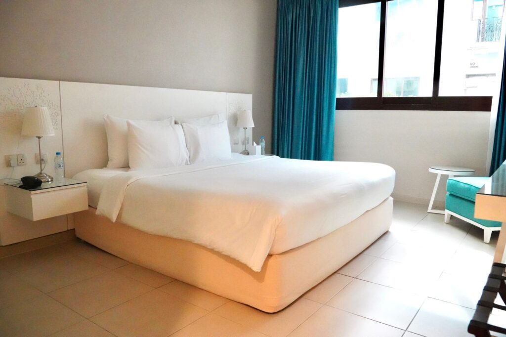 A Bed in a Studio of Al Seef Resort and Spa