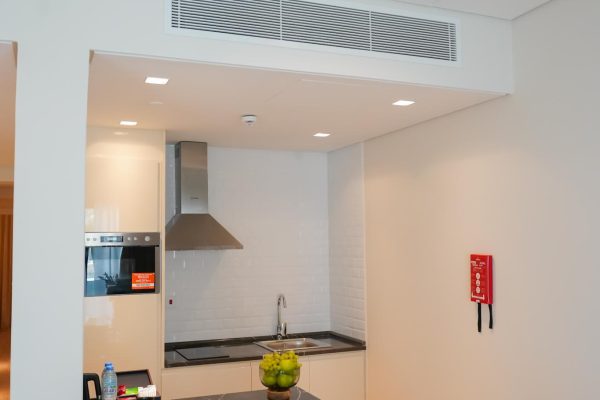 A Kitchen with a Sink in Andalus By Al Seef Resort and Spa