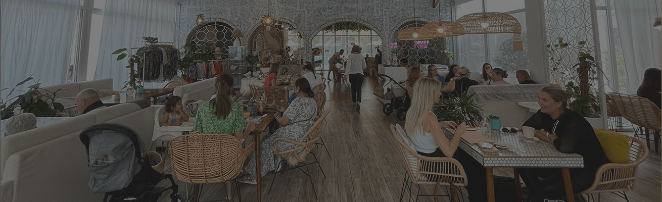 Interior of Sandersons Restaurants in Andalus By Al Seef Resort and Spa